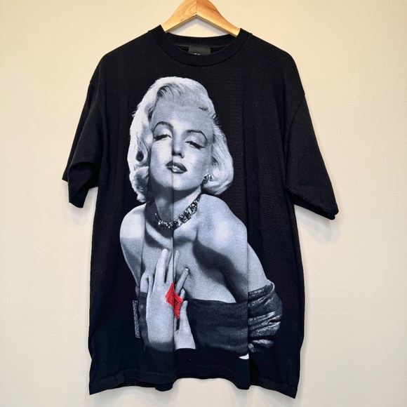 Ralph Marlin Tease VTG Marilyn Monroe Frames Graphic 1995 Single Stitch TShirt - Picture 2 of 9